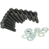 Mezoly carterboutset Minarelli horizontaal zwart