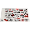 Stickerset Stage6 rood 30-delig 21 x 30 cm