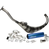 Uitlaat Yasuni R2 blauw onderlangs voor Aprilia RS50, Rieju RS2 en Yamaha TZR