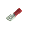 Vlakstekkerhuls - Rood - 6,3 x 0,8 mm - A-kwaliteit (UNI-DG100100)