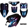 Mezoly - Kappenset MBK Booster, Yamaha BWs Cameleon blauw paars (vanaf 2004)