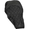 Buddydek voor Vespa Primavera, Sprint zwart met bies (Aston Martin look)