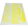 Stickerset AMG sport fluor geel 16-delig Vespa Primavera, Sprint