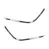DMP treeplank sierlijstset chroom voor Vespa Primavera, Sprint