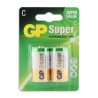 Super alkaline C batterijen 2PK