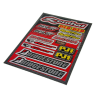 Stickerset - Sponsorkit Renthal / Bridgestone - 16 delig - 33 x 23 cm (FAL-982036)