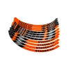 Velgrand stickerset Stage6 13 inch oranje / zwart