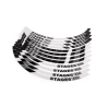 Velgrand stickerset Stage6 12 inch wit / zwart