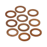 Koperenring 12x18mm 10 stuks (MOK-10155)