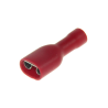 Vlakstekkerhuls geÃ¯soleerd - Rood - 6,3 x 0,8 mm - A-kwaliteit (UNI-DG101270)