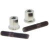 Tapeinden Naraku - M6 x 32 mm - Inclusief flensmoeren (NK101.91)