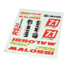 Malossi - Stickerset  10-delig 34x24cm