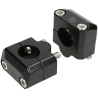 Doppler - Stuurclamp set  zwart verhoogd  (22mm naar 28.6mm)