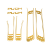 Stickerset Puch Maxi goud/wit