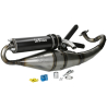 Uitlaat Leovince Hand made TT Black Edition Peugeot Horizontaal 50cc 2 Takt (Watergekoeld)