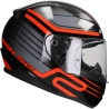 LS2 -  Helm Rapid II Circuit FF353 zwart / rood