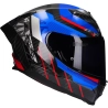 LS2 -  Helm agon Carbon Trax FF807 blauw / rood
