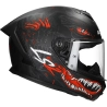 LS2 Helm Rapid III Kaiju II FF820 zwart / rood / wit