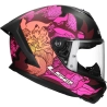 LS2 Helm Rapid III Poppies II FF820 mat zwart / roze