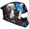 LS2 Helm Rapid III Zombie FF820 zwart / rood / blauw