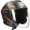 Helm MT Thunder III Jet mat zwart / rood