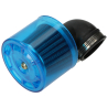 Luchtfilter 35mm haaks met blauwe cover