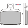 Remblokset RMS O.a. Piaggio Beverly en Derbi GPR (FT3035) (RMS-225100490)