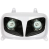  Koplamp STR8 halogeen MBK Booster, Yamaha BWs wit / zwart (vanaf 2004)
