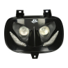 Koplamp T4T LED MBK Booster, Yamaha Bws zwart (tot 2004)