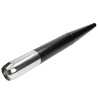 Uitlaatdemper open model 28mm chroom / zwart 6.3 (O.a. Zundapp)