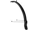 Voorspatbord Eurofender Scatto 28" x 51 mm mat zwart