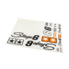 Stickerset Stage6 MKII Wit 20 delig 50 x 39 cm