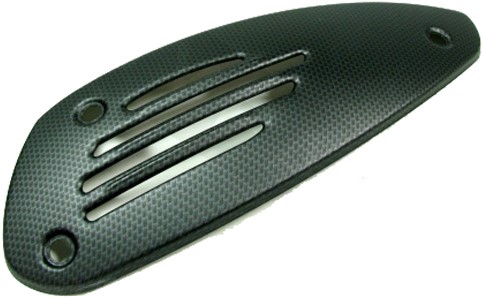 uitlaat hitteschild vespa gts v.a 125i t/m 300i carbon look