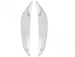 Knipperlichtglas Set Voor Piaggio Zip 2000 Helder (Voorkant)