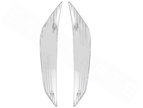 Knipperlichtglas Set Voor Piaggio Zip 2000 Helder (Voorkant)
