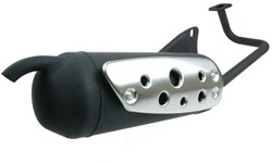 uitlaat tecnigas fosti retro / agm retro / bella retro / estilo - zonder steun voor achterspatbord over wiel - silent pro