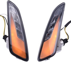 Knipperlichtset Led THNDR Voor Vespa Sprint en Primavera Voorzijde Smoke DRL Led
