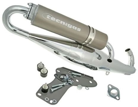 uitlaat tecnigas gilera runner 180cc - motorscooter - RS-II chroom