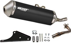 Uitlaat Tecnigas 4scoot (Zwart) Vespa Lx 50 4t / Vespa S 4t / Primavera 4t / Sprint 4t / Piaggio Zip 2000 4t 2 Kleppen Motor
