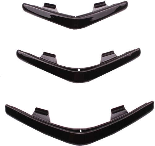 Sierstrip Voorscherm Vespa Primavera / Sprint Zwart Glans (set van 3)