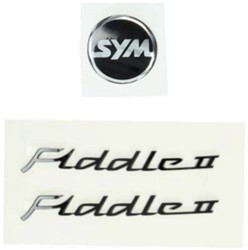 Stickerset Sym Fiddle 2 Zwart 87128-ala-010