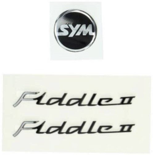 Stickerset Sym Fiddle 2 Zwart 87128-ala-010