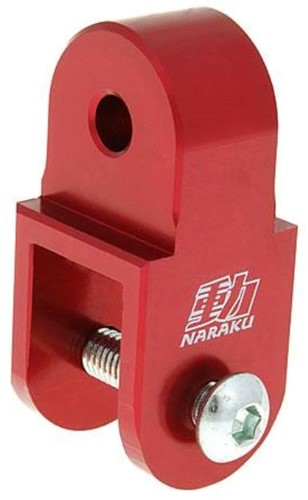 Schokbreker Verlenger Naraku Rood 40mm AGM 4t / Retro scooter / Beta Ark / Yahama Slider / Peugeot Speedfight 1 / 2 / Peugeot Viva City / Peugeot Elyseo / Cpi Oliver / Keeway / Kymco DJ 50 / Yamaha Ne