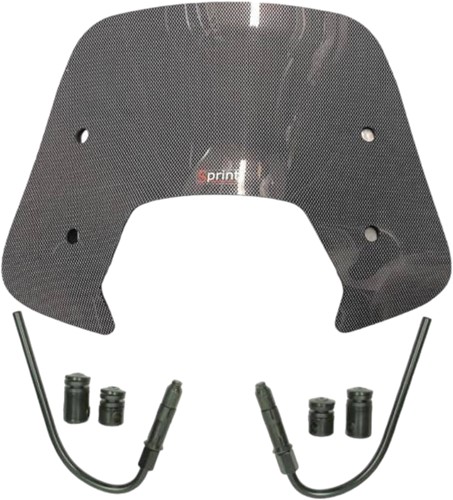 Windscherm Carbon Glans Vespa Sprint Laag Model + Montageset