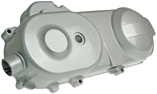 Kickstarterdeksel Zilver (10inch wielen 40cm) China Gy6 4t / Berini 4t / Peugeot Kisbee 4t / Baotian 4t / Btc / Agm / Iva / Turbho (Carter Lengte 40cm)