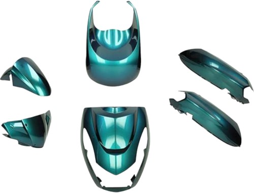 Kappenset Peugeot Kisbee Euro4 Cameleon Glans [6 Delig set]