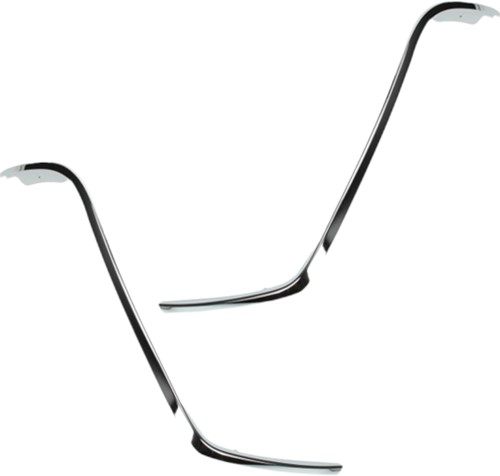 Sierstrip Set (Chroom) Beenschild Vespa Primavera / Vespa Sprint / Vespa Elettrica Originele Kwaliteit