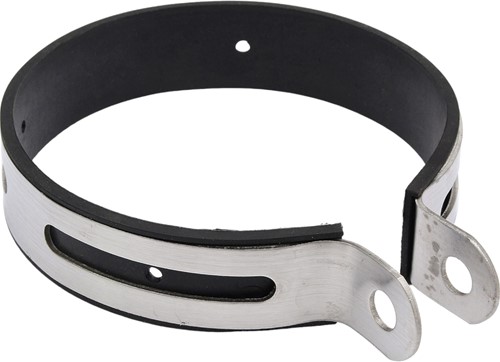 Uitlaatklem Gy6 / Baotian Rocky 4t / Speedy 4t / Rebel / China 4t Scooter - Diameter 11 Cm Inclusief Rubber Per Stuk
