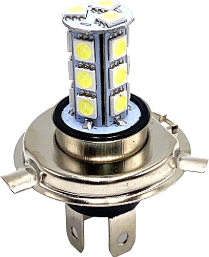 Lamp H4 12 Volt 35 / 35 Watt Led 18 Leds Kymco Agility 50 / Kymco People S / Kymco New Dink / Peugeot Speedfight / Peugeot Tweet / Peugeot V-clic - Voor Diversen Scooters