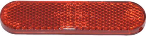 Reflector Rood Piaggio Zip 2000 / Vespa Lx 50 / Vespa S / Vespa Sprint / Vespa Primavera / Piaggio Fly / Piaggio Liberty (Ovaal Voor Achterspatbord) 58233r